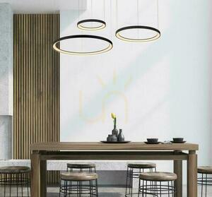 Pendul Lucide VIDAL negru metal LED 120W 78 cm 46403/99/30 small 2