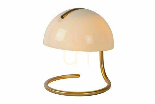 Verifica Lampă de masă Lucide CATO alb-auriu metal retro 23,5 cm 46516/01/31