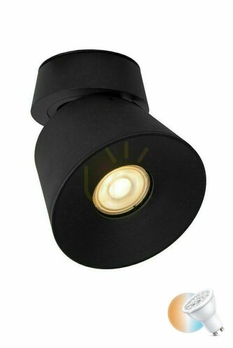 Verifica Plafonieră Lucide TRIGONO neagră metal GU10 10,5 cm 09935/01/30