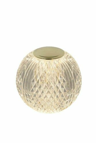 Verifica Lampă de masă Lucide CINTRA transparentă din acril, LED tactil dimabil, 2 W, Ø 11 cm 13599/11/60