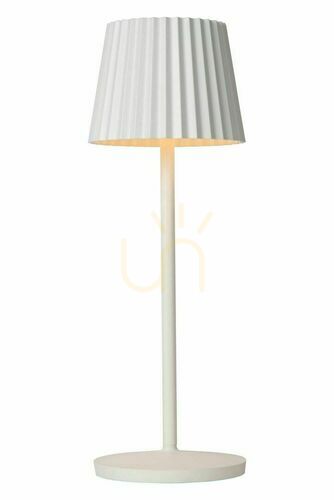 Verifica Lampă de masă reîncărcabilă Lucide JUSTINE albă LED 2 W IP54 38 cm 27889/02/31