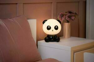 Lampă de masă copii Lucide DODO Panda LED negru/alb 71593/03/30 small 1