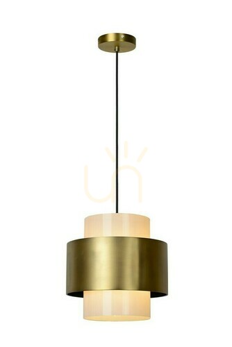 Verifica Lampă suspendată Lucide FIRMIN aurie sticlă 30 cm 45497/30/02