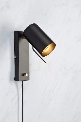 Verifica Lampă de perete Markslojd Carrie negru metal dimmer 106587