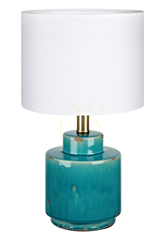 Verifica Lampă de masă Markslojd Cous alb ceramică textil 41,5 cm 106606