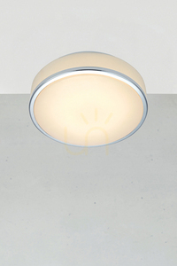 Plafonieră LED baie Markslojd 105960 alb crom 28 cm 9W IP44 small 1