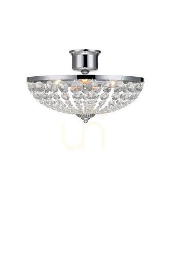 Verifica Plafond Markslojd Granso 3 becuri crom transparent cristal 40 cm 105316