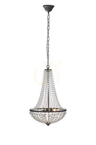 Verifica Pendul Markslojd Granso 2 becuri cristal transparent/negru 40 cm 107027