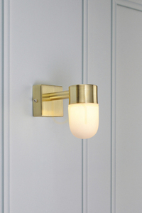 Aplica de baie Markslojd Menton alb metal sticlă IP44 18W 106374 small 1