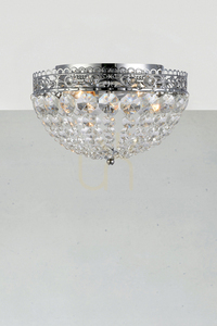 Plafond Markslojd SAXHOLM 2 becuri crom transparent cristal MC 27 cm 106062 small 1