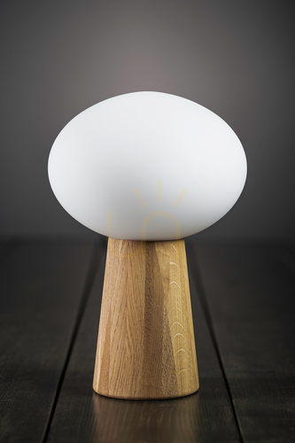 Verifica Lampă de masă Markslojd PATER 108409 alb lemn 37 cm