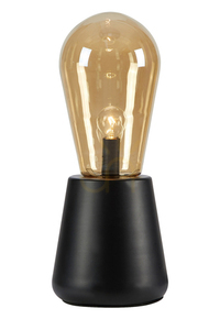 Lampă de masă Markslojd Brooke amber negru metal sticlă 42 cm 108416 small 0