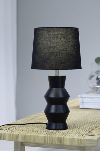 Verifica Lampa de masă Markslojd SIENNA 108447 neagră ceramică 46 cm