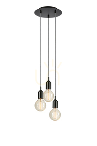 Pendul Markslojd BRONX 3 becuri negru metal 25 cm 108452 small 0