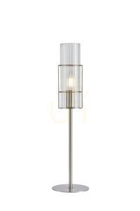 Lampă de masă Markslojd TUBO 108557 50 cm nichel satinat/sticlă transparentă small 0