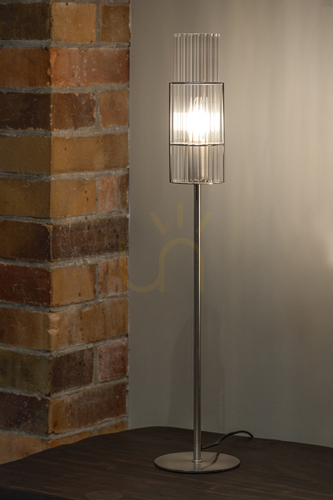 Verifica Lampa de masă Markslojd TUBO 108558 nichel satinat/sticlă transparentă 65 cm
