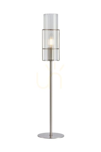 Verifica Lampa de masă Markslojd TUBO 108558 nichel satinat/sticlă transparentă 65 cm