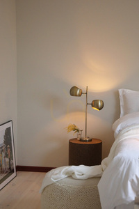 Lampa de masa Markslojd EDGAR 108692, 2 becuri, metal antic, 65 cm small 1
