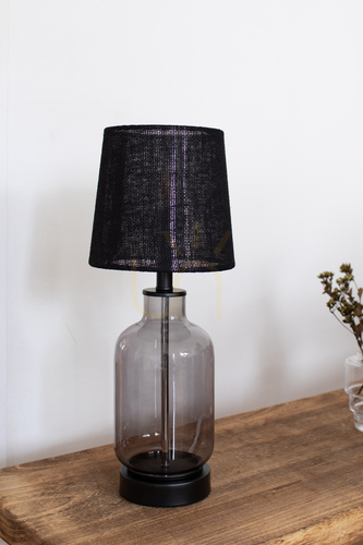 Verifica Lampă de masă Markslojd Costero 108695 negru fumuriu sticlă 43 cm