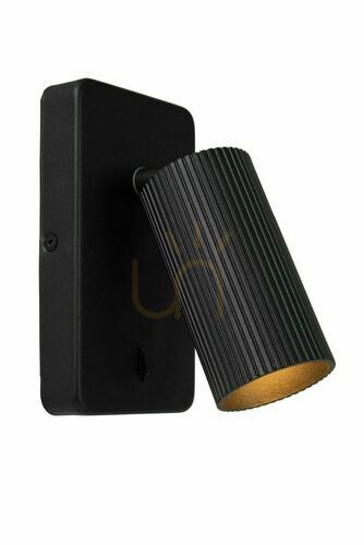 Verifica Aplica perete Lucide CLUBS negru aluminiu GU10 09239/11/30