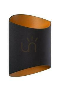 Aplica de perete Lucide DILETTA negru-auriu aluminiu G9 09240/01/30 small 1