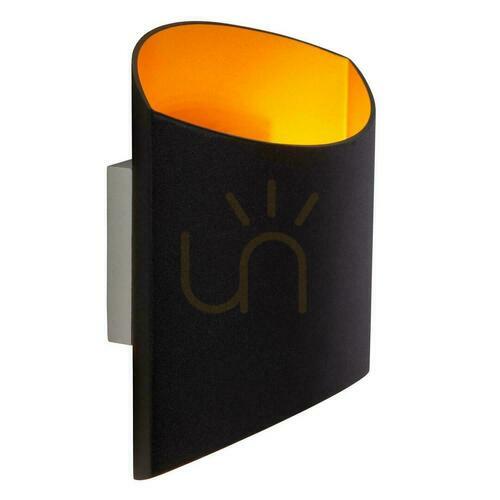 Verifica Aplica de perete Lucide DILETTA negru-auriu aluminiu G9 09240/01/30