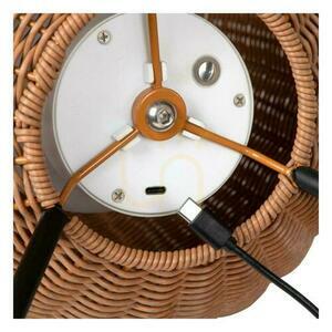 Lampă de exterior Lucide COLIN LED IP44 36 cm Japandi lemn negru 03843/36/72 small 3