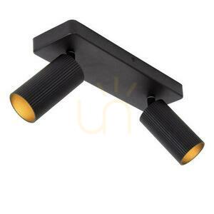Plafonieră Lucide CLUBS 2xGU10 neagră aluminiu 09939/02/30 small 4