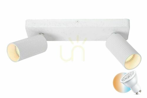 Verifica Spot plafon Lucide CLUBS alb 2xGU10 LED CCT 09939/02/31