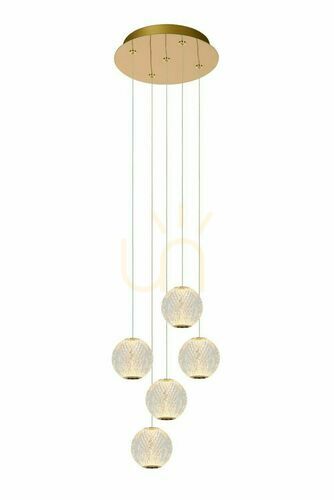 Verifica Lampă suspendată Lucide CINTRA LED 21W 32 cm auriu retro 13499/22/60