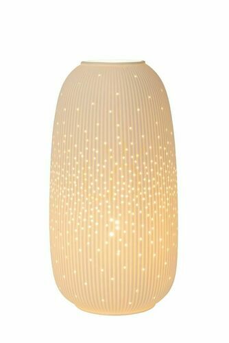 Verifica Lampă de masă Lucide Flores alb porțelan Japandi 17,5 cm 13541/18/31