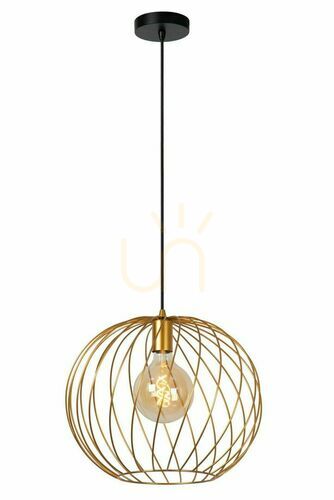 Verifica Lampă suspendată Lucide DANZA aurie și alamă 40 cm metal E27 21428/40/02