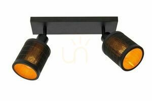 Plafon Lucide TAGALOG negru lemn metal Japandi 2xE27 21929/02/30 small 0