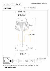 Lampă de exterior Lucide JUSTINE bej LED 2W 27889/02/38 small 4