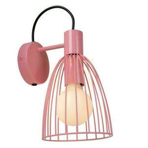 Aplica de perete Lucide Macarons roz metal E27 LED 74217/01/66 small 2
