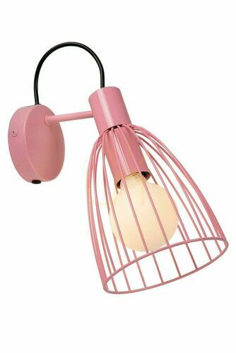 Verifica Aplica de perete Lucide Macarons roz metal E27 LED 74217/01/66