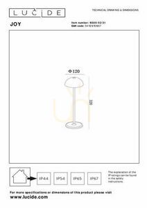 Lampă de exterior LED Lucide JOY alb IP54 15500/02/31 small 6
