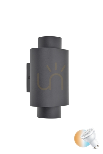 Verifica Lampă de perete exterior Lutec CYPRES gri aluminiu 2x7W 6604002118
