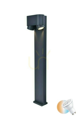 Verifica Stâlp iluminat exterior Lutec CYPRES gri aluminiu 75 cm 6604004118