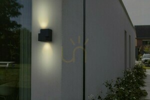 Lampă de perete exterior Lutec MARBO 5288001118 gri aluminiu 2x15W IP54 small 2
