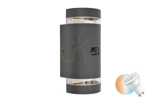 Verifica Lampă de perete exterior Lutec Focus cu senzor de mișcare gri 5604014118