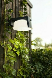 Lampă de perete exterior solară LED Lutec Moon gri cu senzor de mișcare 6906001118 small 2
