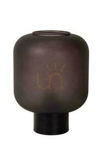 Lampă de masă Lucide Eloise neagră sticlă metal E27 21 cm 45505/01/30 small 1