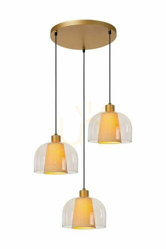 Verifica Lampă suspendată Lucide GUNHILD bej 3xE27 35 cm 30460/13/60