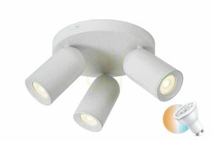 Spot de tavan alb Lucide PUNCH, 3×GU10, Ø 21 cm, 13958/13/31 small 0