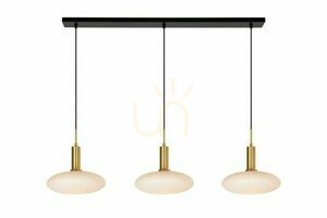 Lampă suspendată Lucide SINGALA aurie, sticlă și metal, 3xE27, 25413/03/02 small 0