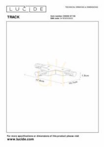 Conector bara de bus Lucide TRACK T-LINKER negru monofazat 09950/07/30 small 3