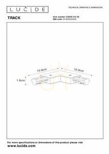 Conector bara de bus Lucide TRACK dreapta negru 1-fază 09950/04/30 small 3
