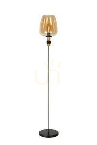 Lampă de podea Lucide ILONA chihlimbar/negru retro 150 cm 45708/01/62 small 1