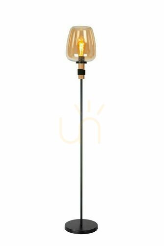 Verifica Lampă de podea Lucide Ilona neagră retro 150 cm 45708/01/62